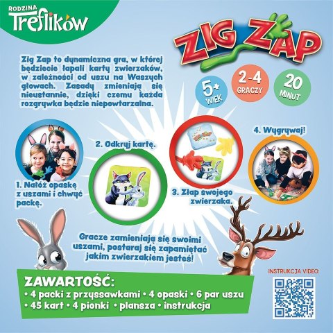 Gra strategiczna Trefl Rodzina Treflików ZIG ZAP Zig Zap (02070) Gra strategiczna Trefl Rodzina Treflików ZIG ZAP Zig Zap (02070)