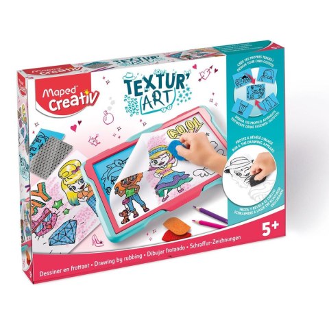 Zestaw plastyczny Maped Creativ TEXTUR " ART fashion odrysowywanie/teksturowanie (907047) Zestaw plastyczny Maped Creativ TEXTUR " ART fashion odrysowywanie/teksturowanie (907047)