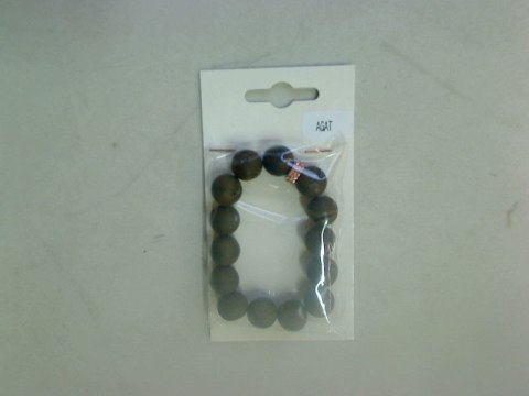 Bransoletka Mol bransoletka agat z kwarcem platerowany złoty 14mm Bransoletka Mol bransoletka agat z kwarcem platerowany złoty 14mm