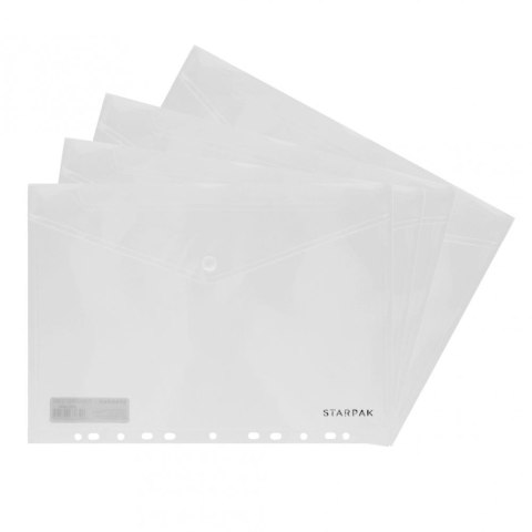 Teczka plastikowa na zatrzask A4 przezroczysty Starpak (449985) Teczka plastikowa na zatrzask A4 przezroczysty Starpak (449985)