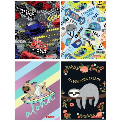 Zeszyt Herlitz HUMOROUS FOR GIRLS&BOYS A4 32k. krata (9577255) Zeszyt Herlitz HUMOROUS FOR GIRLS&BOYS A4 32k. krata (9577255)