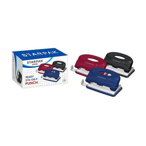 Dziurkacz Starpak Office 130P czarny 10k (447895) Dziurkacz Starpak Office 130P czarny 10k (447895)