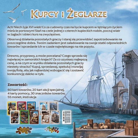 Gra planszowa Trefl Kupcy i Żeglarze (02599) Gra planszowa Trefl Kupcy i Żeglarze (02599)