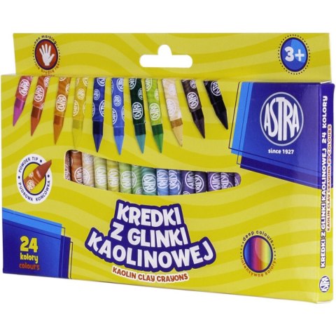 Kredki świecowe Astra Z GLINKI KAOLINOWEJ 24 kol. (316121006) Kredki świecowe Astra Z GLINKI KAOLINOWEJ 24 kol. (316121006)
