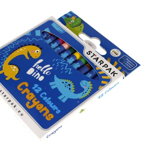 Kredki świecowe Starpak Dino 12 kol. (512004) Kredki świecowe Starpak Dino 12 kol. (512004)