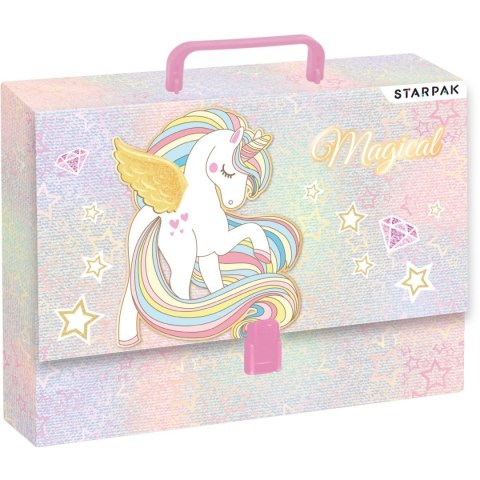 Teczka kartonowa na klips Unicorn A4 mix Starpak (493168) Teczka kartonowa na klips Unicorn A4 mix Starpak (493168)