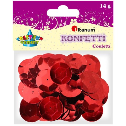 Konfetti Titanum Craft-Fun Series Okrąłe czerwone Konfetti Titanum Craft-Fun Series Okrąłe czerwone