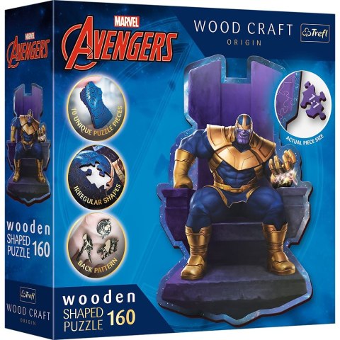 Puzzle Trefl Avengers Drewniane Thanos na Tronie 160 el. (20184) Puzzle Trefl Avengers Drewniane Thanos na Tronie 160 el. (20184)