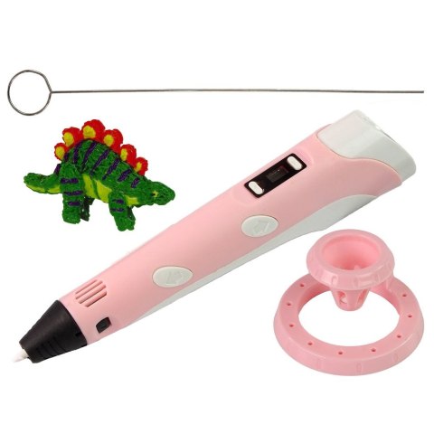 Zestaw kreatywny dla dzieci Lean Profesjonalny Długopis 3D Drukarka Pen Wkłady Szablony Różowy (13504) Zestaw kreatywny dla dzieci Lean Profesjonalny Długopis 3D Drukarka Pen Wkłady Szablony Różowy (13504)