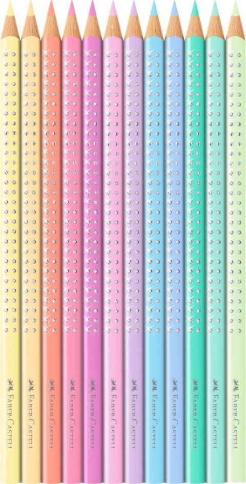 Kredki ołówkowe Faber Castell Sparkle pastelowe 12 kol. (201910 FC) Kredki ołówkowe Faber Castell Sparkle pastelowe 12 kol. (201910 FC)