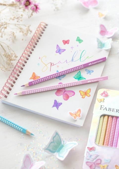 Kredki ołówkowe Faber Castell Sparkle pastelowe 12 kol. (201910 FC) Kredki ołówkowe Faber Castell Sparkle pastelowe 12 kol. (201910 FC)