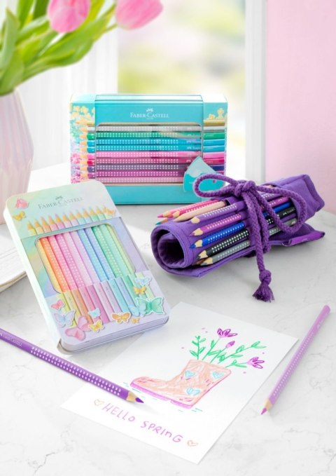 Kredki ołówkowe Faber Castell Sparkle pastelowe 12 kol. (201910 FC) Kredki ołówkowe Faber Castell Sparkle pastelowe 12 kol. (201910 FC)
