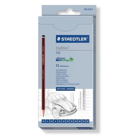 Ołówek Staedtler Zestaw Tradition (różne) (S110C12) Ołówek Staedtler Zestaw Tradition (różne) (S110C12)