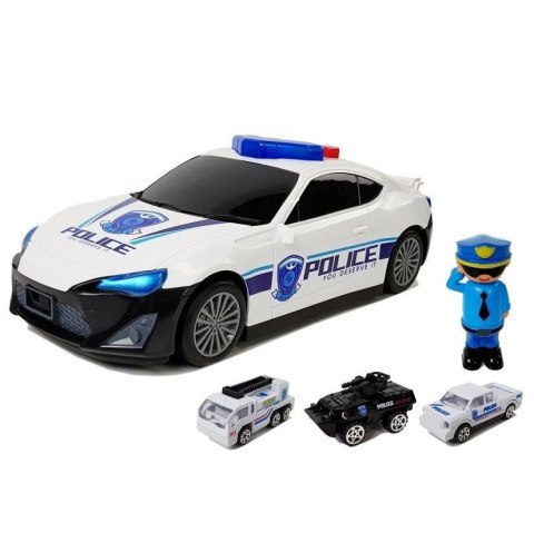 Samochód policyjny Lean Schowek Garaż 2w1 Policjant Małe Autka Dźwięk Światła (7537) Samochód policyjny Lean Schowek Garaż 2w1 Policjant Małe Autka Dźwięk Światła (7537)