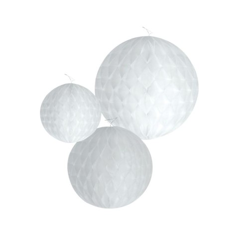 Dekoracja Godan 3 kule, białe (15 cm, 20 cm, 25 cm) (QT-RDKB) Dekoracja Godan 3 kule, białe (15 cm, 20 cm, 25 cm) (QT-RDKB)
