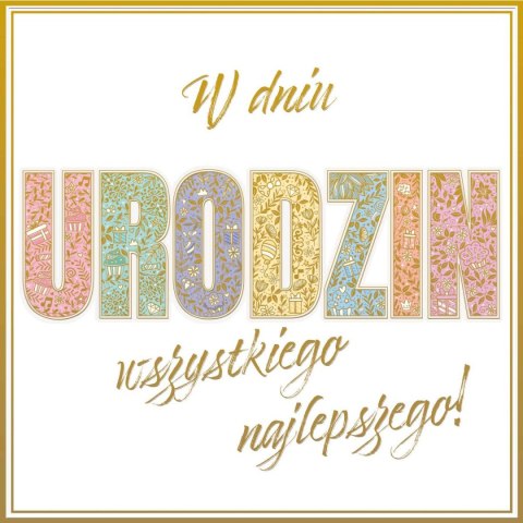 Kartka składana Henry KARNET KW TŁ NAPIS kw (5907465666022) Kartka składana Henry KARNET KW TŁ NAPIS kw (5907465666022)