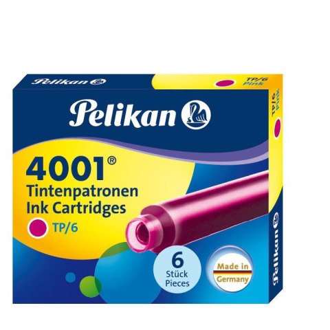 Naboje krótkie Pelikan TP/6 różowy (321075) Naboje krótkie Pelikan TP/6 różowy (321075)