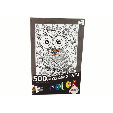 Puzzle Lean Do Kolorowania 500 Elementów Sowa (14136) Puzzle Lean Do Kolorowania 500 Elementów Sowa (14136)