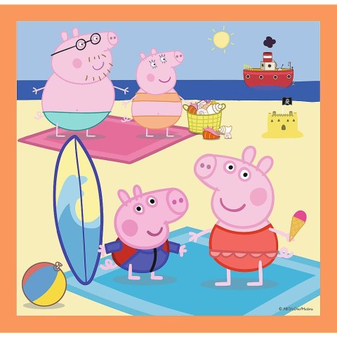 Puzzle Trefl Pomysłowa Świnka Peppa 3w1 el. (34852) Puzzle Trefl Pomysłowa Świnka Peppa 3w1 el. (34852)