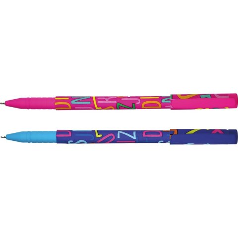 Długopis olejowy Vinson Fashion A28 LITERKI niebieski 0,7mm Długopis olejowy Vinson Fashion A28 LITERKI niebieski 0,7mm