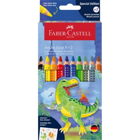 Kredki ołówkowe Faber Castell dinozaury +naklejki (110922 FC) Kredki ołówkowe Faber Castell dinozaury +naklejki (110922 FC)