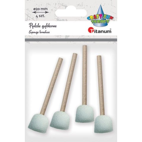 Pędzel Titanum Craft-Fun Series gąbka do malowania 2cm Pędzel Titanum Craft-Fun Series gąbka do malowania 2cm