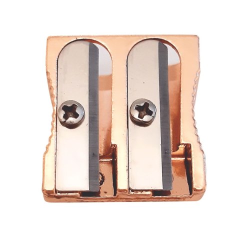 Temperówka Interdruk SATIN GOLD podwójna z pojemnikiem 5902277346551 plastikowa Temperówka Interdruk SATIN GOLD podwójna z pojemnikiem 5902277346551 plastikowa