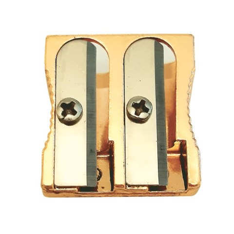 Temperówka Interdruk SATIN GOLD podwójna z pojemnikiem 5902277346551 plastikowa Temperówka Interdruk SATIN GOLD podwójna z pojemnikiem 5902277346551 plastikowa