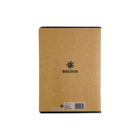 Zeszyt Beniamin Kraft Liner biologia A5 60k. 70g krata [mm:] 147x209