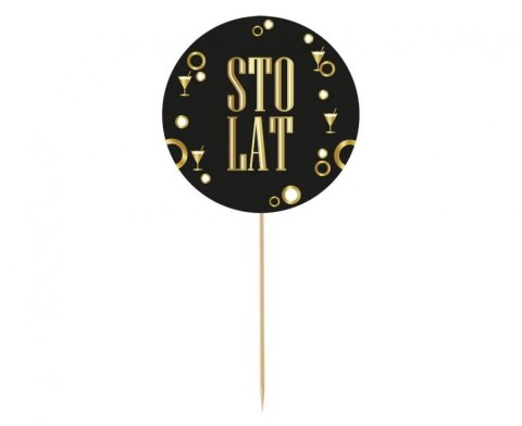 Dekoracja na tort Godan Party - Sto Lat, okrągła 10 cm (RV-DSLO) Dekoracja na tort Godan Party - Sto Lat, okrągła 10 cm (RV-DSLO)