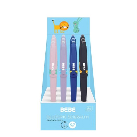 Długopis wymazywalny Bebe BB KIDS na skuwkę 5902277331854 niebieski 0,7mm Długopis wymazywalny Bebe BB KIDS na skuwkę 5902277331854 niebieski 0,7mm