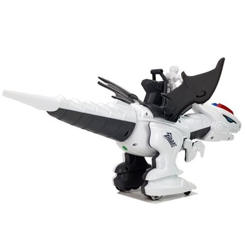 Figurka Lean Dinozaur Tyranozaur Robot Interaktywny Zdalnie Sterowany K18 Programowanie Biały (8451) Figurka Lean Dinozaur Tyranozaur Robot Interaktywny Zdalnie Sterowany K18 Programowanie Biały (8451)