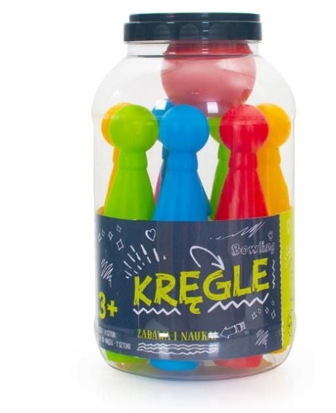 Gra zręcznościowa Lazur Mix kręgle w słoiku Gra zręcznościowa Lazur Mix kręgle w słoiku