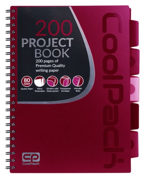Kołozeszyt (kołobrulion) Patio red A4 200k. krata (94221CP) Kołozeszyt (kołobrulion) Patio red A4 200k. krata (94221CP)