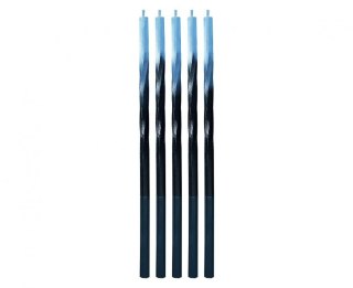 Świeczka urodzinowa Godan Świderki Ombre, niebieski/czarny, 5x5x150mm, 5 szt. (7C-SSON)