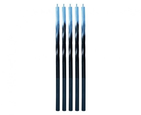 Świeczka urodzinowa Godan Świderki Ombre, niebieski/czarny, 5x5x150mm, 5 szt. (7C-SSON) Świeczka urodzinowa Godan Świderki Ombre, niebieski/czarny, 5x5x150mm, 5 szt. (7C-SSON)