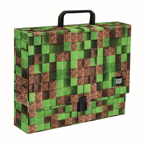 Teczka kartonowa na zatrzask ST.RIGHT PIXEL CUBES A4 różne Unipap Teczka kartonowa na zatrzask ST.RIGHT PIXEL CUBES A4 różne Unipap