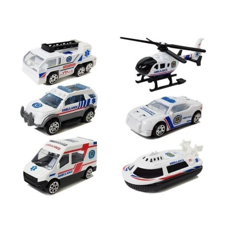 Ambulans Lean Zestaw Pojazdów Ambulans Pogotowie Resoraki 1:64 6 Sztuk (7595) Ambulans Lean Zestaw Pojazdów Ambulans Pogotowie Resoraki 1:64 6 Sztuk (7595)