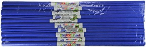 Bibuła marszczona Fun&Joy marszczona 17 niebieska ciemna 500mm x 2000mm Bibuła marszczona Fun&Joy marszczona 17 niebieska ciemna 500mm x 2000mm