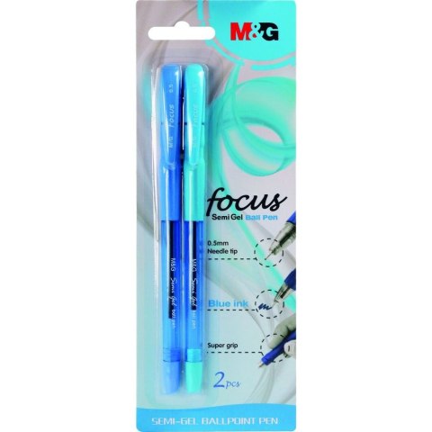 Długopis M&G Focus Semi Gel niebieski 0,5mm (ABP62977) Długopis M&G Focus Semi Gel niebieski 0,5mm (ABP62977)