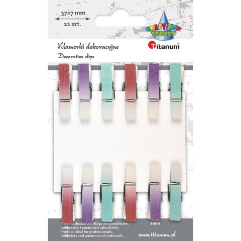 Ozdoba drewniana Titanum Craft-Fun Series klamerki ombre (1904) Ozdoba drewniana Titanum Craft-Fun Series klamerki ombre (1904)
