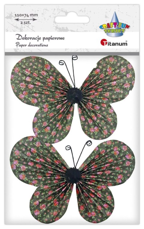 Ozdoba papierowa Titanum Craft-Fun Series motyle 3C (22YX0825-7A) Ozdoba papierowa Titanum Craft-Fun Series motyle 3C (22YX0825-7A)