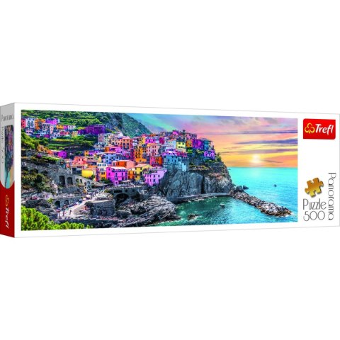Puzzle Trefl Vernazza o zachodzie słońca, Włochy 500 el. (29516) Puzzle Trefl Vernazza o zachodzie słońca, Włochy 500 el. (29516)