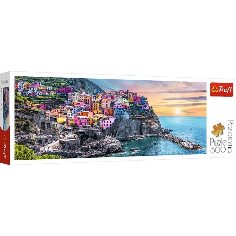 Puzzle Trefl Vernazza o zachodzie słońca, Włochy 500 el. (29516) Puzzle Trefl Vernazza o zachodzie słońca, Włochy 500 el. (29516)