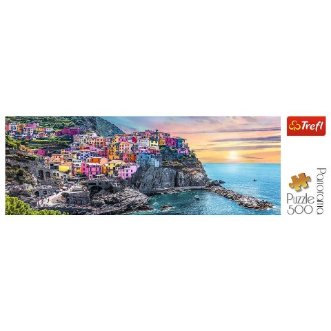 Puzzle Trefl Vernazza o zachodzie słońca, Włochy 500 el. (29516) Puzzle Trefl Vernazza o zachodzie słońca, Włochy 500 el. (29516)