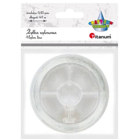 Żyłka ozdobna Titanum Craft-Fun Series 0,35 mm x 40 m przezroczysta (nylon) Żyłka ozdobna Titanum Craft-Fun Series 0,35 mm x 40 m przezroczysta (nylon)