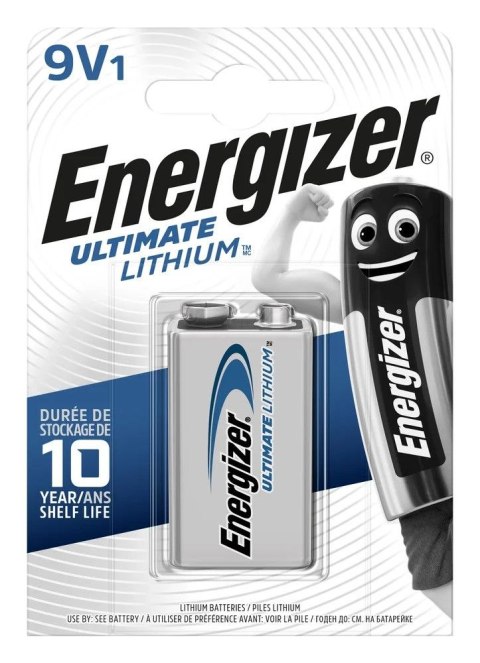 Baterie Energizer litowa Energizer LA522 Ultimate Lithium LA522/9V 6F22 Baterie Energizer litowa Energizer LA522 Ultimate Lithium LA522/9V 6F22