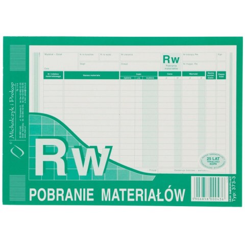 Druk samokopiujący Michalczyk i Prokop Pobranie materiału (wielokopia) A5 A5 80k. (373-3) Druk samokopiujący Michalczyk i Prokop Pobranie materiału (wielokopia) A5 A5 80k. (373-3)