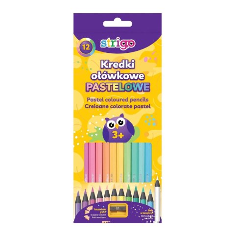 Kredki ołówkowe Strigo pastelowe 12 kol 5902315577176 12 kol. (SSC183) Kredki ołówkowe Strigo pastelowe 12 kol 5902315577176 12 kol. (SSC183)