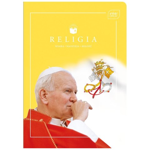 Zeszyt tematyczny Interdruk Jan Paweł II/Franciszek RELIGIA A5 60k. 70g krata (ZE60RELMIX) Zeszyt tematyczny Interdruk Jan Paweł II/Franciszek RELIGIA A5 60k. 70g krata (ZE60RELMIX)